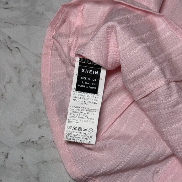 SHEIN Light Pink Textured Material - Picture 1 of 6